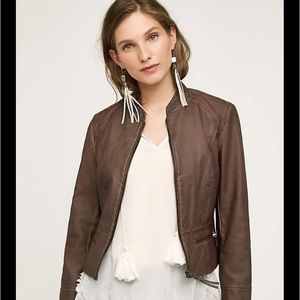 Anthropologie Hei Hei Vegan leather jacket